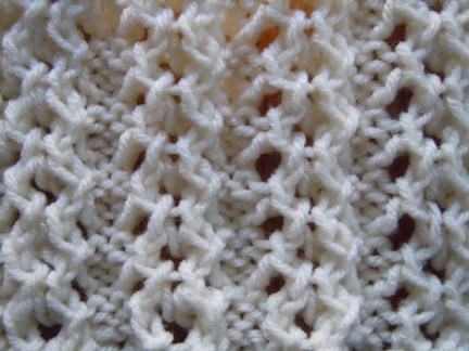 open chain knitting stitch
